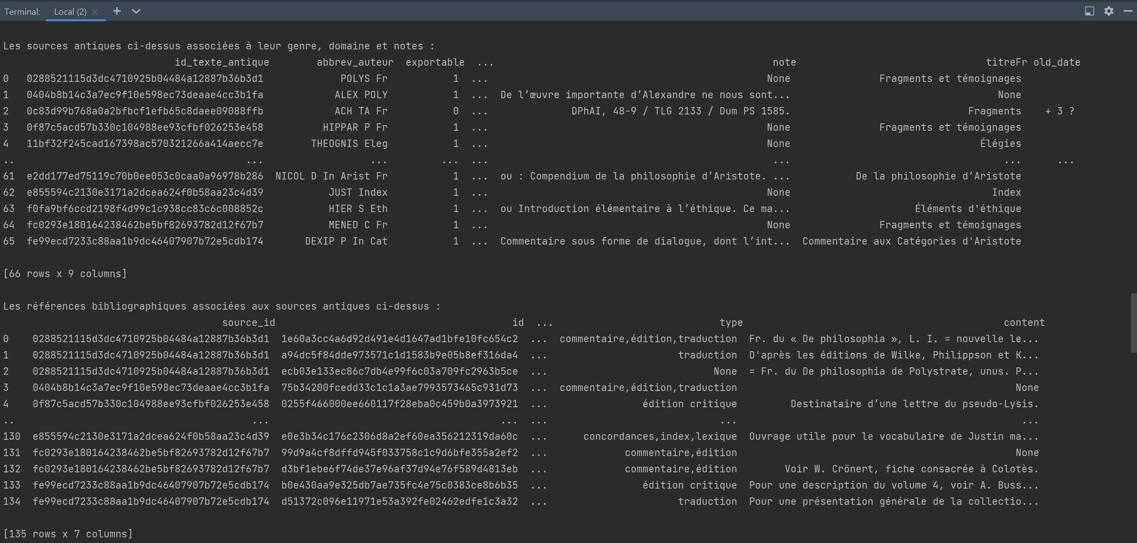Terminal Python