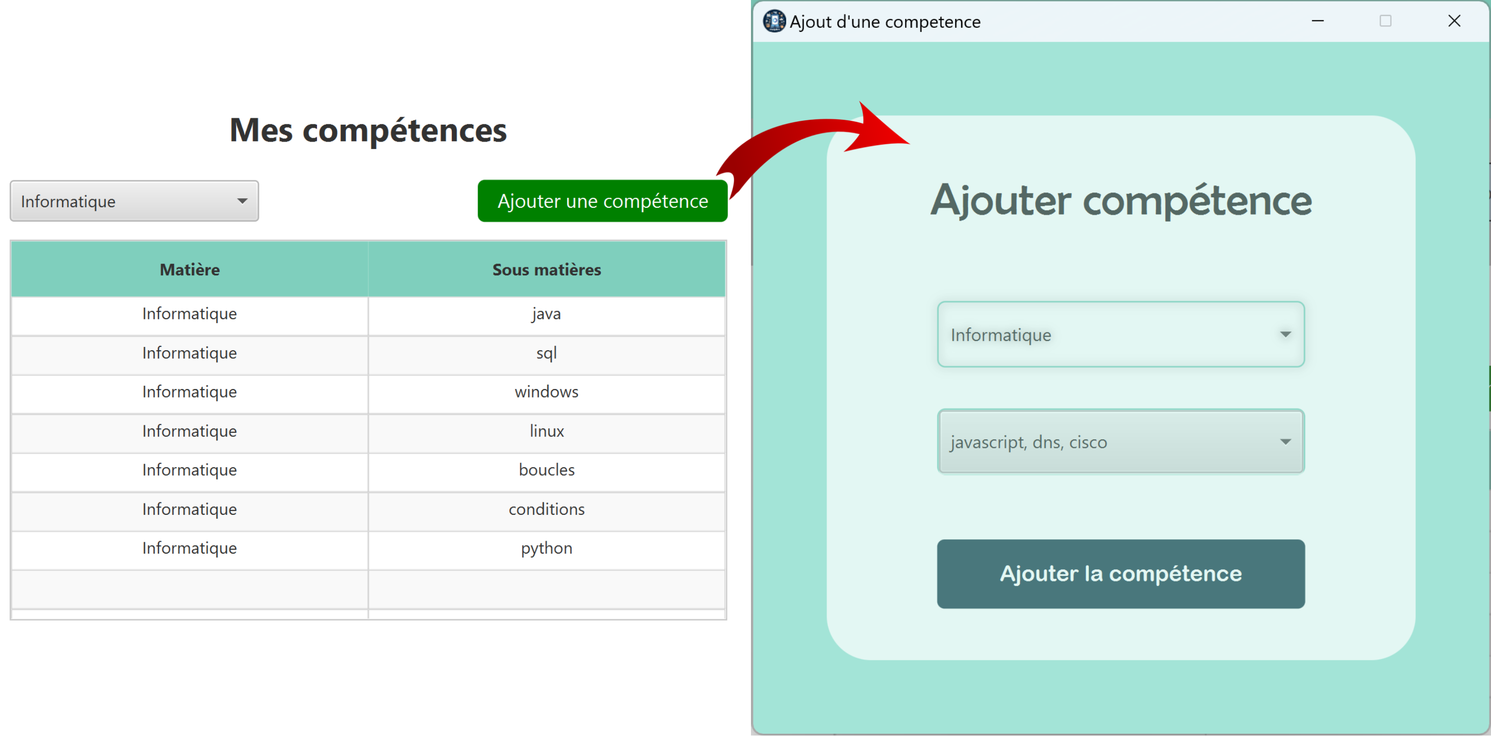 Actions compétences